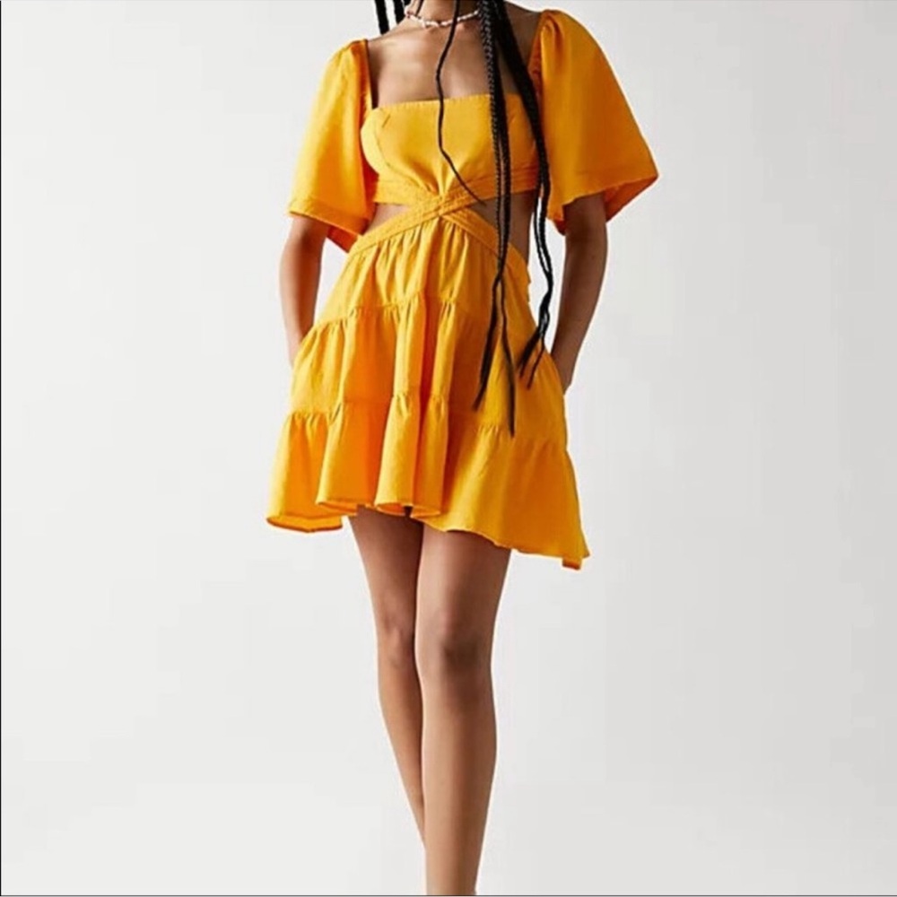 Free People | Cross of Sunlight Mini Dress
